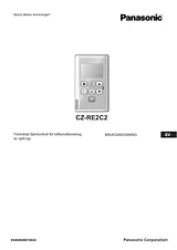 Panasonic CZ-RE2C2 Guía De Operación
