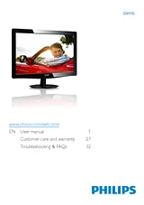 Philips LCD monitor with LED backlight 226V3LSB5 226V3LSB5/10 ユーザーズマニュアル