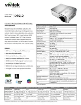 Vivitek D6510 产品宣传页