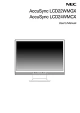 NEC LCD22WMGX Manual Do Utilizador