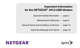 Netgear AirCard 341U (Sprint) Folheto