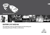 Behringer Guitar Link UCG102 Specification Sheet