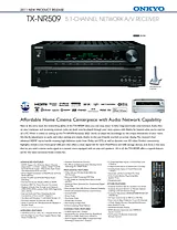 ONKYO TX-NR509 TX-NR509 S 产品宣传页