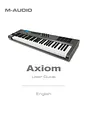 Axiom Audio M-Audio Axiom 61 MIDI Controller Axiom 61 User Manual