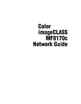 Canon mf8170c Network Guide