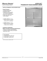 American Standard Framed By-Pass Shower Fascicule