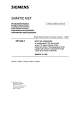 Siemens SIMATIC NET CP 343-1 ユーザーズマニュアル