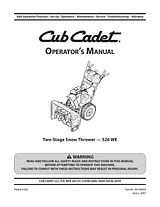 Cub Cadet 526 WE Manuel D’Utilisation