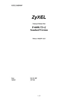 ZyXEL p-660r-t1 v2 Notas De La Versión