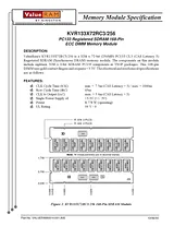 Техническая Спецификация (KVR133X72RC3/256)