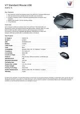 V7 Standard Mouse USB M30P10-7E Fascicule