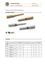 Lappkabel EPIC® H-D SCEM Contact pin 13162200 Техническая Спецификация