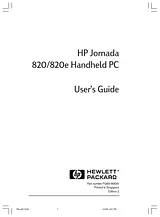 HP (Hewlett-Packard) 820 Manual Do Utilizador