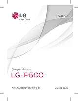 LG KP500 Elegant Gold Owner's Manual