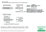 Bkl Electronic Straight double row header, 2.54 pitch Grid pitch: 2.54 mm Nominal current: 3 A 10120523 Fiche De Données