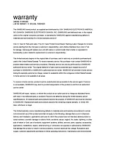 Samsung DW80H9970US Informations De Garantie