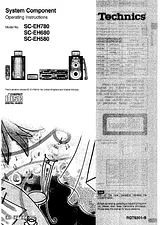 Panasonic SCEH780 지침 매뉴얼