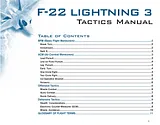 games-pc f-22 lightning 3 Manuale Di Servizio