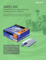 Sony MSFD-20U Guia De Especificaciones