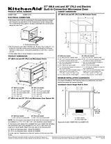 KitchenAid KMBP100ES-SS Dimensional Illustrations