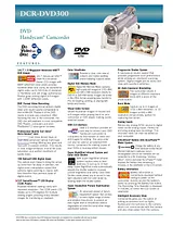 Sony DCR-DVD300 Guide De Spécification