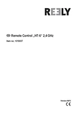 Reely Hendheld RC 2.4 GHz No. of channels: 6 1310037 Manual Do Utilizador