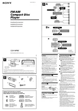 Sony CDX-MP80 Installation Instruction