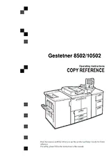 Gestetner 10502 User Guide