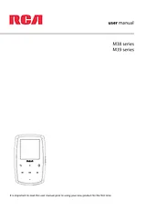 RCA M39 series Справочник Пользователя