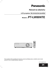 Panasonic PT-LW80NTE 작동 가이드