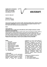 Voltcraft CT-8000Pb - 10A Lead Acid Battery Charger Station, For 12V Batteries 200080 Manuel D’Utilisation