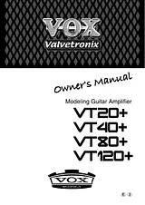 Vox VT40+ Справочник Пользователя