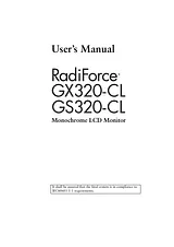 Eizo GX320 - CL Benutzerhandbuch