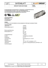 Lappkabel EPIC® KIT H-BE 24 SS TG M25 75009650 Hoja De Datos