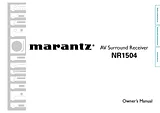 Marantz NR1504 Owner's Manual