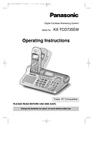 Panasonic kx-tcd735 Manual De Usuario