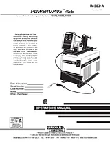 Lincoln Electric POWER WAVE 455TM IM583-A Benutzerhandbuch