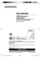 Kenwood KDC-HD548U Manual Do Utilizador