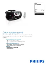 Philips AZ1856 MP3 CD Soundmachine AZ1856/98 Folheto