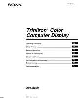 Sony CPD-G400P Manuale Utente
