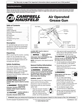 Campbell Hausfeld TL103700AV Manual Do Utilizador
