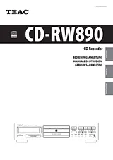 TEAC CD-RW890 ユーザーズマニュアル