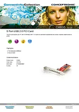 Conceptronic 5 Port USB 2.0 PCI Card C05-133 Manuel D’Utilisation
