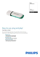 Philips USB Flash Drive FM08FD70B FM08FD70B/10 プリント