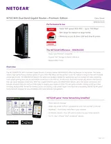 Netgear WNDR4300 – N750 Wireless Dual Band Gigabit Router 데이터 시트