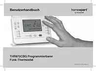 Homexpert By Honeywell Wireless indoor thermostat Surface-mount 24 h mode Homexpert by Honeywe THR872CBG User Manual