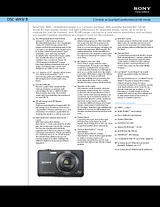 Sony DSCWX9 Guia De Especificaciones
