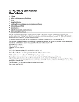 HP (Hewlett-Packard) W17E User Manual