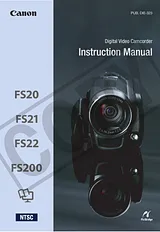 Canon FS20 사용자 가이드