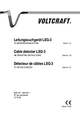 Voltcraft Test leads measurement device, Cable and lead finder, 615 m TCT-680 ユーザーズマニュアル